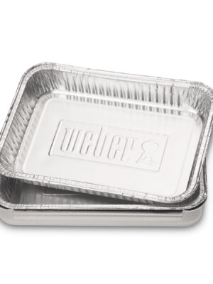 6415-1-white.jpg Weber Drip Pans, 10-Pack, for Q, Spirit and Genesis Grills (6415)